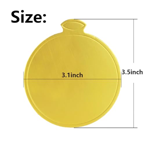 image for HANSGO Mini Round Golden Cardboard Cake Base, Mousse Cake Boards 100PC