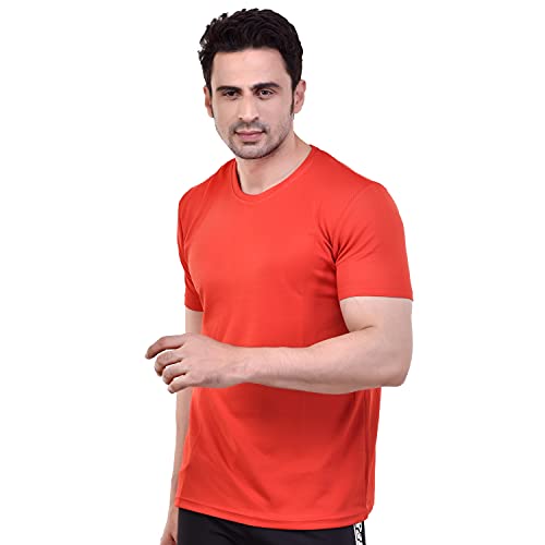 Image of Fashionbazzar4u Men's Cotton Blend Regular Fit Solid Round Neck T-Shirt