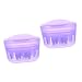 HEALLILY Household Tools 2 Pcs Scalp Comb Scalp Massage Applicator Scalp Roller Bottles Scalp Care Scalp Root Applicator Scalp Comb Home Tools Device Ball Brush Liquid Purple