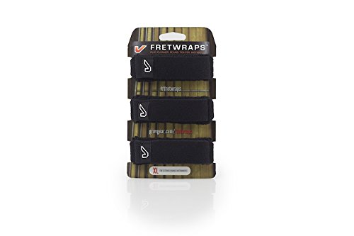 Image of Gruv Gear FretWraps 3-Pack String Muters, Extra Large, Black