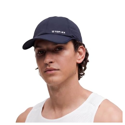 TOP-EX UVCoolix™ Mens Cooling Baseball Cap UPF 50+ Sun Protection Hat for Big Heads, Quick Dry Golf Running Outdoor Sports, Lightweight Breathable Mesh, Adjustable Soft Hat, Midnight Navy, XL/XXL