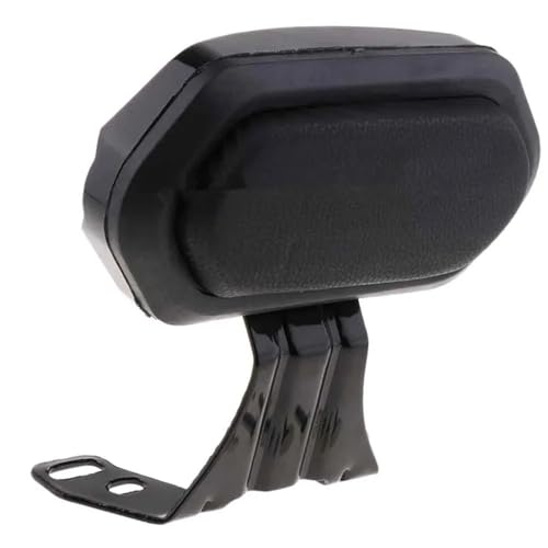 Poignée passager moto universelle et dossier amovible noir pour porte-bagages