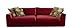 Produktbild CAVADORE Big Sofa "Fiona"/ XXL-Couch mit tiefen Sitzflächen und weicher Polsterung / modernes Design / 274 x 90 x 112 / Samt rot