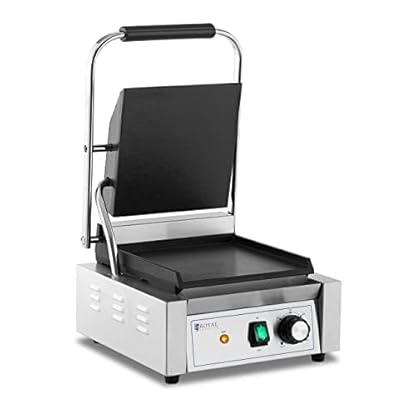 Royal Catering RCPKG-1800-S Kontaktgrill glatt 1.800 W Elektrogrill Elektrogriller Grill elektro