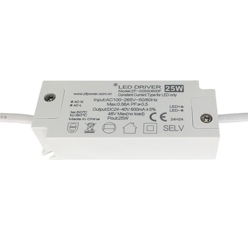 Fuente de alimentación externa LED para conductor, 20 W, sin parpadeo, aislamiento de alta presión, fuente de alimentación de lámpara LED