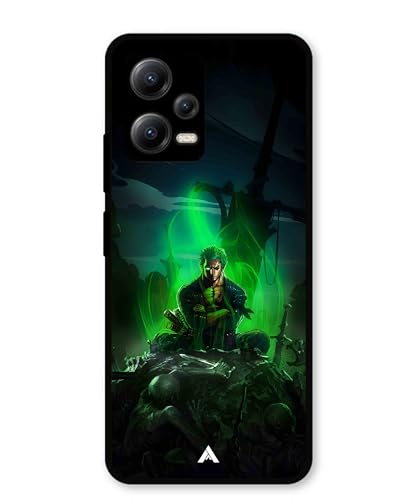 Image of Premium Anime 1 Case for Xiaomi Redmi Note 12 5G (Glossy Finish) Soft-Touch Metal TPU Back Cover, Shockproof, Designer, Aesthetic Mobile Phone Case