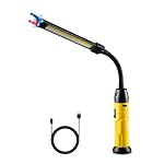 Magnetic LED Work Light Rechargeable,1000LM Flexible Gooseneck Flashlight