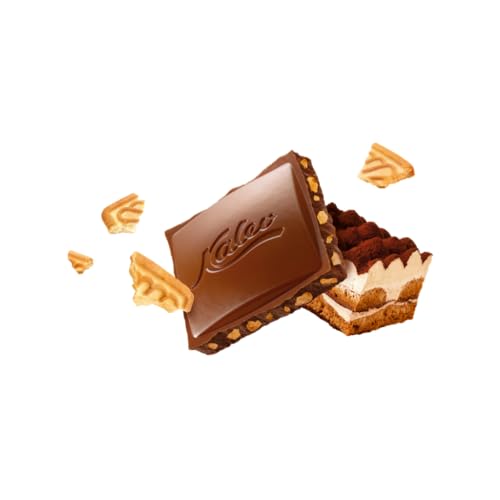 [Pack of 2] Kalev Tiramisu Flavoured Milk Chocolate with Biscuit Pieces 100g