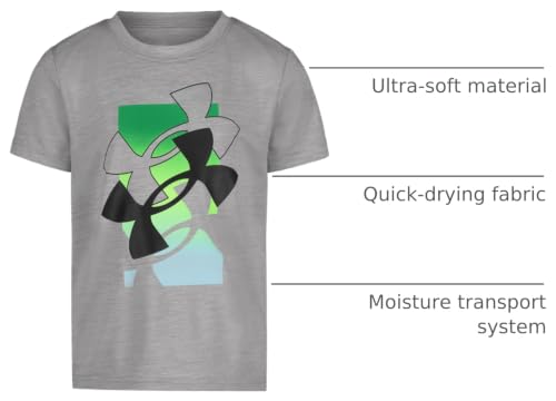 Image of Under Armour Boys' Short Sleeve Logo Graphic T-Shirt, Lightweight & Breathable, Relaxed Fit