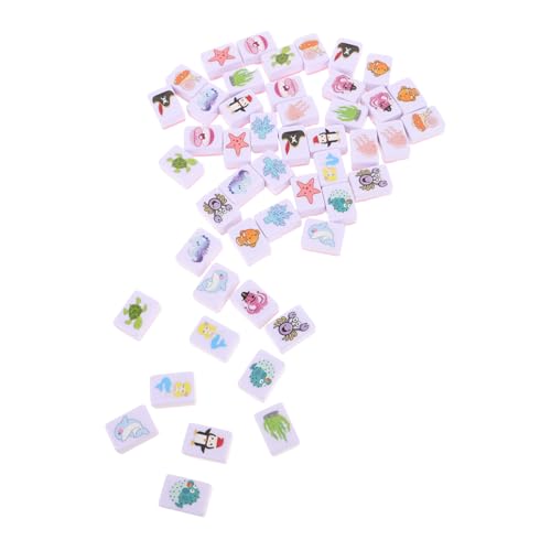 Jeu de mahjong pour voyage et vacances à la plage avec motifs marins compact