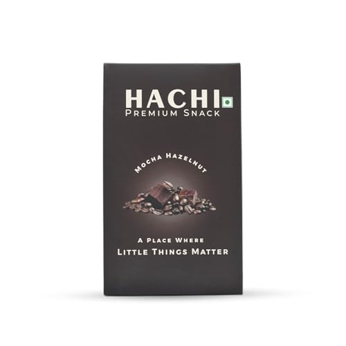 Image of HACHI Healthy Mocha Hazelnut Granola | Pack of 4 (35 g Each) | Crunchy Granola with Rolled Oats, Hazelnuts, Coffee & Jaggery | Nutritious Snack for Travel, Tiffin & Office