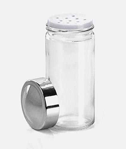 Porta Condimentos e Tempero 20 Potes de Vidro com Tampa Inox
