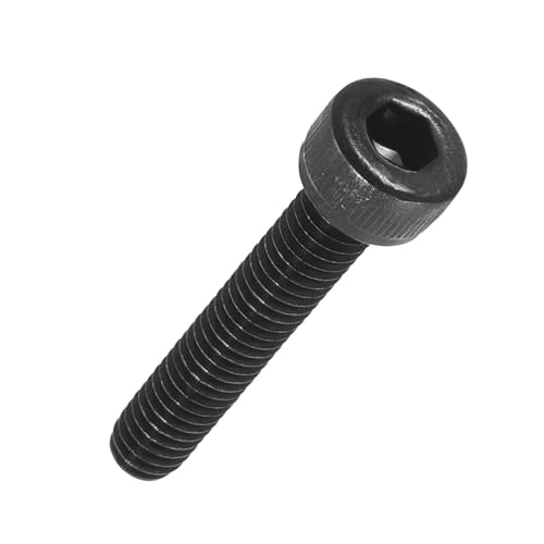 Kozelo 50pcs Socket Head Cap Screws - [M4-0.7 x 22mm] Alloy Steel Black Oxide Grade 12.9 Internal Hex Screw for 3D Printer Furniture Industrial Use, Black