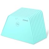 FOSHIO 10 Pack Wallpaper Smoothing Tool for Peel and Stick, Wallpaper Smoother for Installation, 7.6-Inch Wide 70A Hardness Flexible Wallpaper Kit, Wrap Tools Window Film Application Kit (TF Blue)