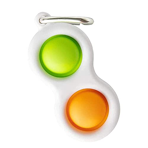 GALJWE Fidget Toys Bubble Keychain Sensory Toys Miniature Novelty Toys Anxiety Autism Early Educational Brain Development Toy Stress Relief Simple Dimple Toy Gift for 3-12 Year Old Boys Girls Adult