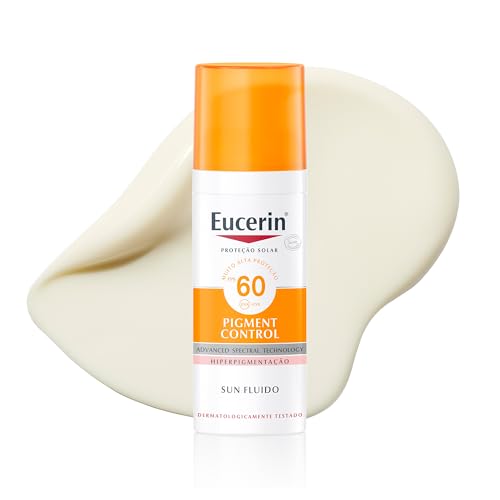 EUCERIN Protetor Solar Facial Antimanchas FPS 60 50ml, Pigment Control, Clareador, Proteção UVA, UVB e Luz Visível, Thiamidol