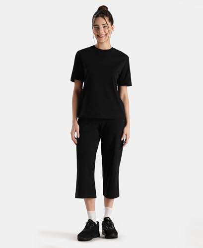 Image of Jockey A159 Women Super Combed Cotton Rich Oversized T-Shirt with Side Slits