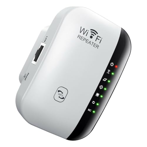 Toddmomy Repetidor de WiFi 300mbps para Hogares Grandes Señal Mejorada, Plástico Resistente y Máxima Seguridad para Múltiples Dispositivos