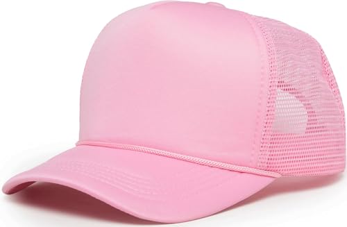 Image of Funky Junque Foam Trucker Hat, Trucker Hats for Women & Men - Blank Adjustable Snapback Mesh Back Baseball Cap