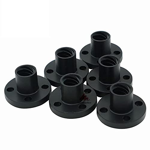 Lysee 3D Printer Parts & Accessories - 1PCS 3D Printer Parts Black TR8 Lead Screw POM nut T8 nut trapezoidal Screw POM Lead 1mm 2mm 4mm 8mm - (Size: Pitch 2mm Lead 4mm)