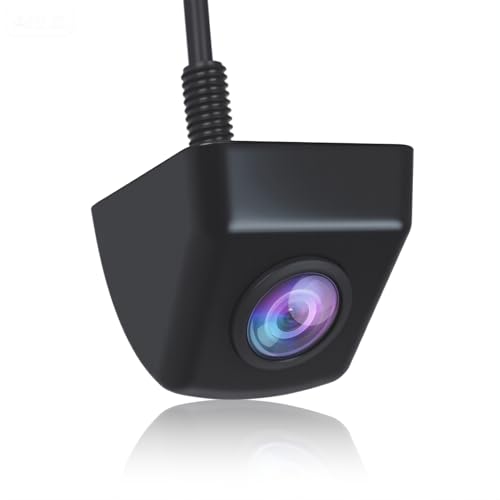 Camara Trasera para Coche HD1080P/NTSC, Cámara de Seguridad Atrás IP68 a Prueba de Agua con Visión Nocturna Clara y Gran Angular de 170°, Cámara Frontal y Trasera para Camiones, SUV, RV, Pickup