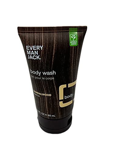 Every Man Jack Sandalwood Body Wash, Travel Size 2.0 Fl Oz (1)