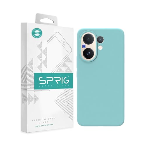 Image of SPRIG Compatible with Vivo V60 Premium SilkTone Back Cover Drop Tested Shock Proof Mobile Case for Men, Women, Boys and Girls with Camera Protection (Light Green)