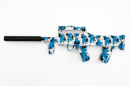 Image of Electric Gel Blaster Toy Gun with Rechargeable Battery, Gel Balls, Scope & Tactical Accessories - Outdoor Shooting Toy for Kids & Adults (The WAR P90-57 CM)