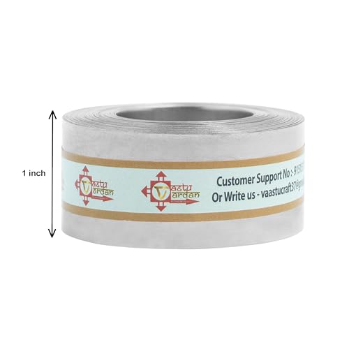 Image of Stainless Steel Strip | 1 INCH | Pack of 1 | Strip for Vastu Remedy | Width-25mm, Thickness-0.2mm, Length-100 Feet Approx | Vastu Remedy for Toilet and Entrance Correction |