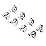 Ruimou 8 Stück Duschtür-Doppelräder 25 mm Durchmesser (Zinklegierung + ABS) für Badezimmer-Lager-Riemenscheiben/Schienen oben/unten Ersatzteile (4 obere Räder + 4 untere Räder – 25 mm-8 Stück)