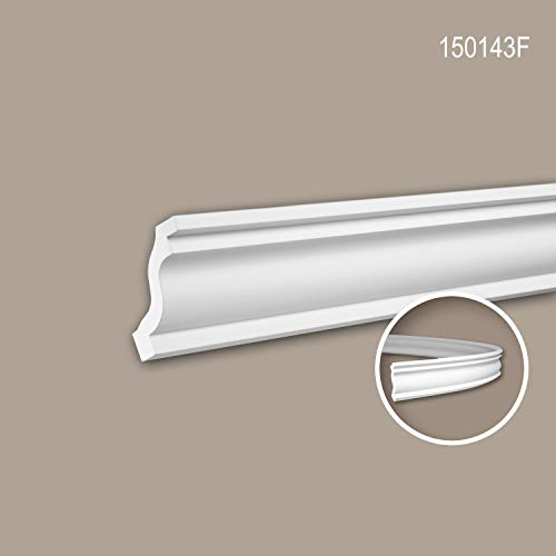 Cornisa flexible Profhome de poliuretano pretratado resistente a la humedad 3