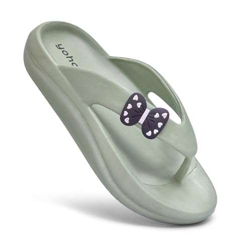 Image of YOHO PILO Slippers for Women | Lightweight & Waterproof Monsoon Footwear | Stylish & Comfortable Chhapal | Soft Orthopedic Flip-Flops, Daily Use Bathroom Slippers