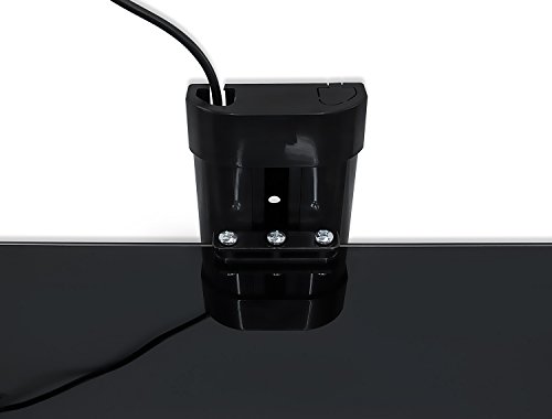 Mount-It! MI-891 Floating Wall Mounted Shelf Bracket Stand for AV Receiver, Component, Cable Box, Playstation4, Xbox1, DVD Player, Projector, 17.6 Lbs Capacity, 1 Shelf, Tinted Tempered Glass Black - Thumbnail 3