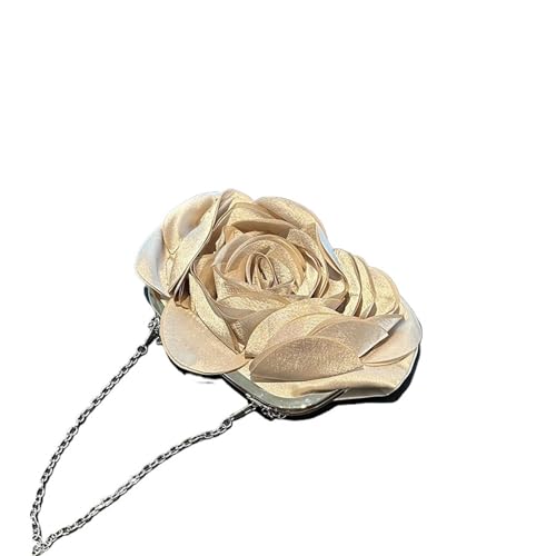 Sac de soirée chaîne et pochette mariage à motif bouquet mariée