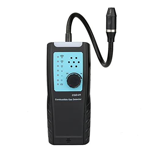 ガスアナライザーガス漏れ検出器音警報PPMメーターエアアナライザー可燃性ガス可燃性天然テスター50000 ppm 100%LEL 空気質検知器(CGD02A)