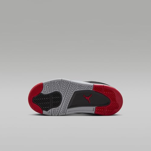 Jordan 4 RM Little Kids' Shoes (Black/Wolf Grey/White/Varsity Red)2