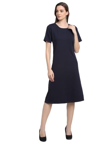 Image of Women's A-Line Cotton Midi Dress