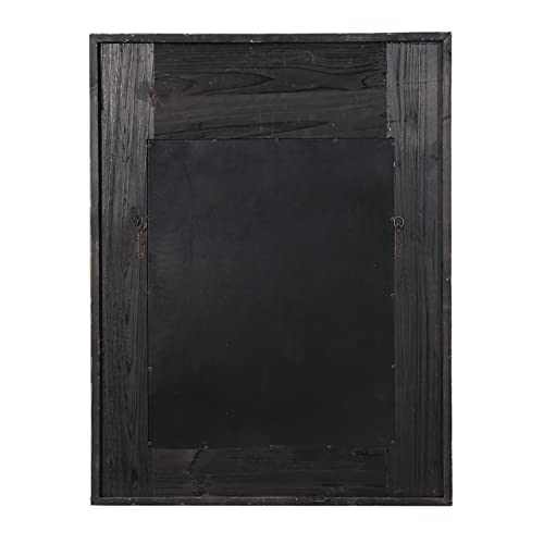 Deco 79 Wood Floral Carved Acanthus Wall Mirror, 33" X 2" X 43", Brown #TOP5