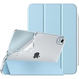 TiMOVO iPad Mini A17 Pro ケース iPad mini7 ケース iPad Mini6 ケース iPad mini 第7/6世代 カバー 8.3インチ 2024/2021 PUレザー TPU製背面無色透明 非光沢 PencilPro/第2世代ワイヤレス充電に対応 オートスリープ機能 三つ折り スタンド マグネット式開閉 着脱簡単 手帳型 薄型 衝撃吸収 SkyBlue