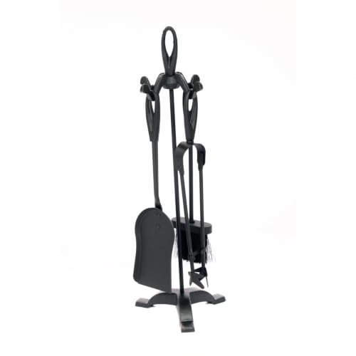 Oypla Heavy Duty Steel Fireplace 5 Piece Companion Set