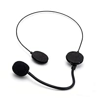 Headset Mikrofon,Schwarz Fake Microphone Attrappe Bühne Kostümzubehör Popstar Dekoration Spielzeug Spielzeugmikrofon