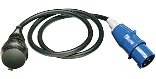CEE-Stecker und Schutzkontaktkupplung - IP44 Wohnmobil Zubehör mit Schutzkappe - 3-polige Leitung für Schuko Stecker - Made in Germany (1,5 Meter) Cover
