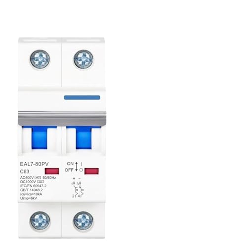 Disyuntor para evitar cortocircuitos en paneles solares interruptor magnetotérmico CC 1000V 32A