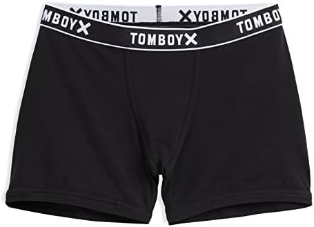 TomboyX Boxer Briefs Underwear For Women, 4.5″ Inseam, Cotton Stretch Boy Shorts Panties, (XS-6X)
