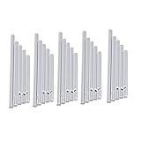 Milisten 25stücke Windspiel Rohre Set Silberne Windspiel Tuben Für DIY Windspiele Durchmesser Aluminium Klangstäbe Für Garten Und Dekoration Innen Außenbereich