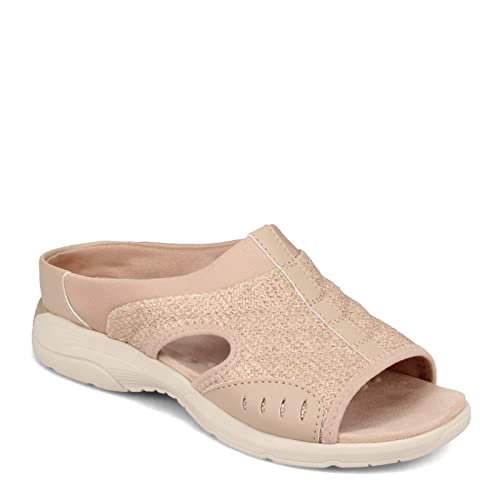 Image of Easy Spirit Womens Traciee 2 Memory Foam Wedge Sandals Tan 8.5 Wide (C,D,W)