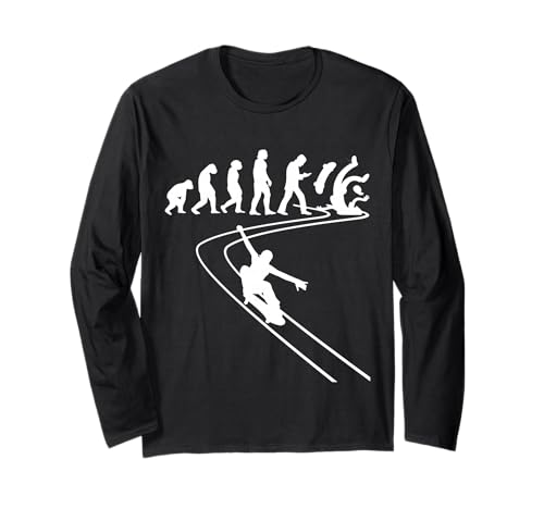 Patinador patineta Skateboard Evolución Longboards Manga Larga
