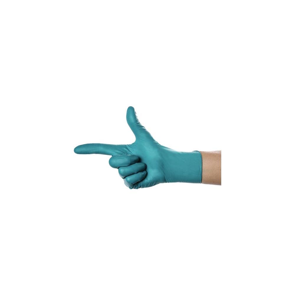 AMPRI Guante desechable SolidSafety ChemN Special Talla XL Verde Nitrilo EN 374, EN 455 PSA Categoría III