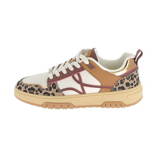 LES TROPEZIENNES PAR M. BELARBI Femme Agata Chaussures DETENTE Baskets/Sneaker, Leopard Multi, 39 EU