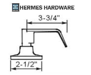 Hermes Hardware Grade 2 Commercial Light Duty Door Lever Lock Set, Entry/ Keyed Function, Ul Fire Rated 3H #TOP3